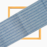 Sky Blue Blue Stripe Cotton Handloom Fabric