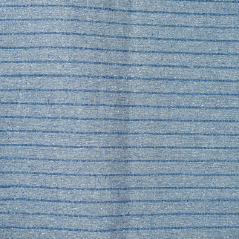 Sky Blue Blue Stripe Cotton Handloom Fabric