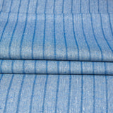 Sky Blue Blue Stripe Cotton Handloom Fabric