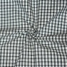 White Black Small Checks Cotton Handloom Fabric