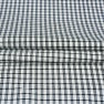 White Black Small Checks Cotton Handloom Fabric