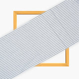 White Black Stripe Cotton Handloom Fabric