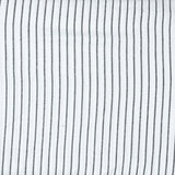 White Black Stripe Cotton Handloom Fabric