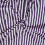 White Blue Stripe Cotton Handloom Fabric