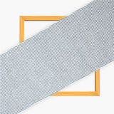 White Gray Stripe Cotton Handloom Fabric
