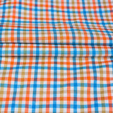 Yellow Peach and Green Floral Cotton Fabric