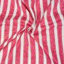White Pink and Green Floral Cotton Fabric