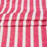 White Pink and Green Floral Cotton Fabric