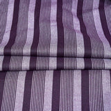 White Purple Stripe Cotton Handloom Fabric