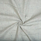 White Red Texture Cotton Handloom Fabric