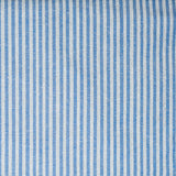 White Sky Blue Stripe Cotton Handloom Fabric