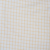 White Yellow Checks Cotton Handloom Fabric