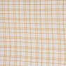 White Yellow Triple Line Checks Cotton Handloom Fabric