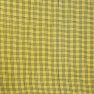 Yellow Black Triple Line Checks Cotton Handloom Fabric