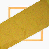 Yellow Blue Texture Cotton Handloom Fabric