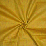 Yellow Blue Texture Cotton Handloom Fabric