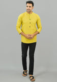 YELLOW RED STRIPE COTTON HANDLOOM CORD SET-25694