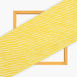 Yellow White Leheria Cotton Fabric