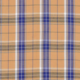 Yellow and Blue Check Handloom Cotton Fabric